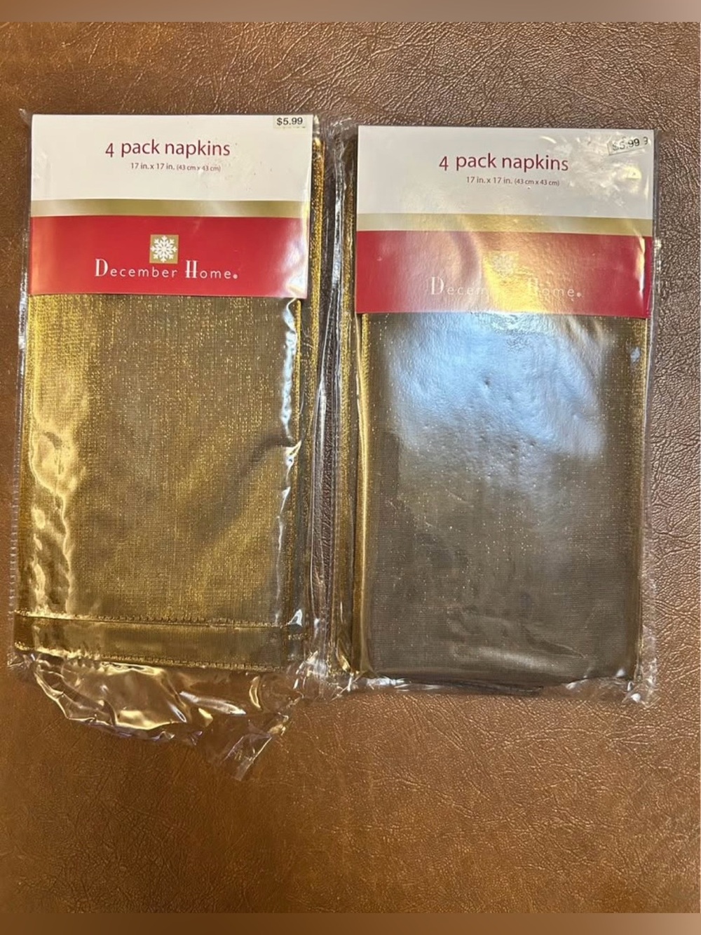 Gold 4-Pack Napkins